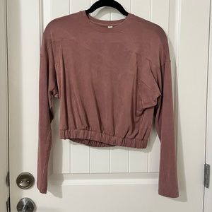 Lululemon perfectly Oversized Cropped Crew Sz 6